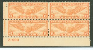 United States #C19 Mint (NH) Plate Block