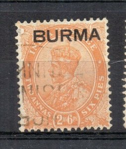 Burma 1937 Early Issue Fine Used 2a.6p. Optd NW-167059