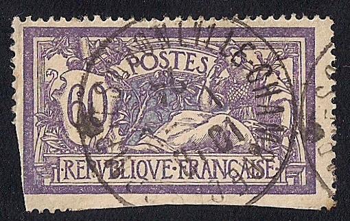 France #124 60C SUPERB CANCEL Stamp used F-VF