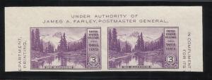 750a 3c Pair MNH 1934 National Parks VF
