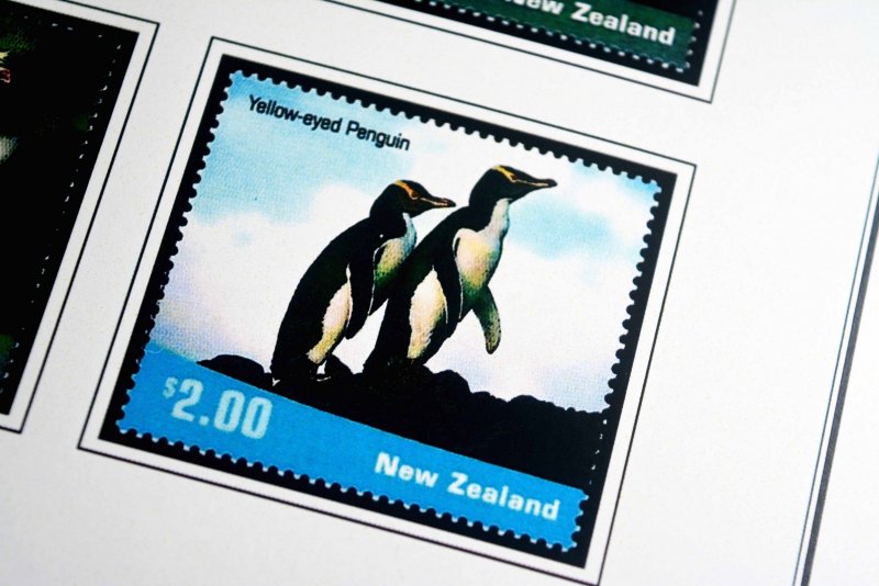 COLOR PRINTED NEW ZEALAND 2000-2004 STAMP ALBUM PAGES (88 illustrated pages)