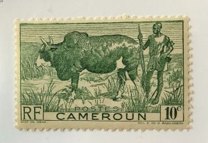 Cameroun 1946 Scott 304 MH - 10c, Zebu & Herder