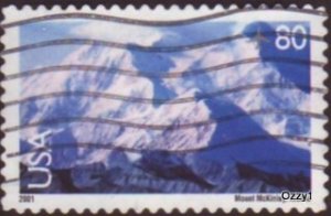 USA 2001 Sc#C137 80c Landscapes Mt McKinley USED-Fine-NH.