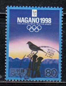 Japan 2000 Sc#2703i Official Poster of Nagano Olympic Games, 1998 Used