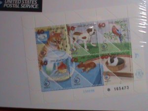 ISREAL STAMP 1998 SC#1335 CHILDREN'S PETS STAMP FULL SHEET MNH .VERY RARE.