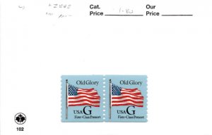 United States Postage Stamp, #2888 Pair Mint NH, 2003 Flag (AE)