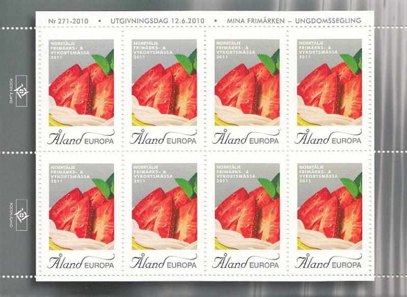 Aland 2011 Complete set of 12 Exhibition Stamps for Stamp Show Cities - sheets