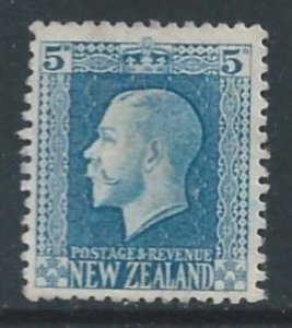 New Zealand #153 Mint No Gum 5p King George V