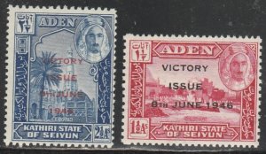 Aden / Kathiri State  12-13      (N**)     1946  Complet