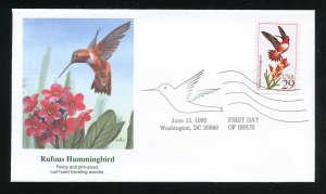 US 2645 Rufous Hummingbird UA Fleetwood cachet FDC