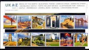 Great Britain 2011 British Landmarks Complete Mint MNH Set in Pack SC 2947-2958