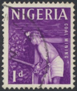 Nigeria  SC#  102    Used  Coal Miner see details & scans