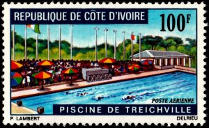 ✔️ IVORY COAST 1971 - TREICHVILLE SWIMMING POOL - SC. C44 MNH [1.25.09]