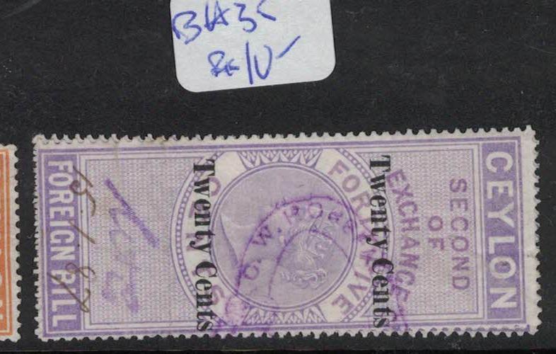 Ceylon Revenue BH 35 VFU (8drh)