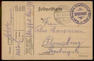 Germany WWI Prussia  Kgl Preussen Staffelstab Feldpost Cover G69780