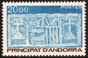 Andorra (French) #335  MNH - 20fr First Arms of Vallees d'Andorra (1984)