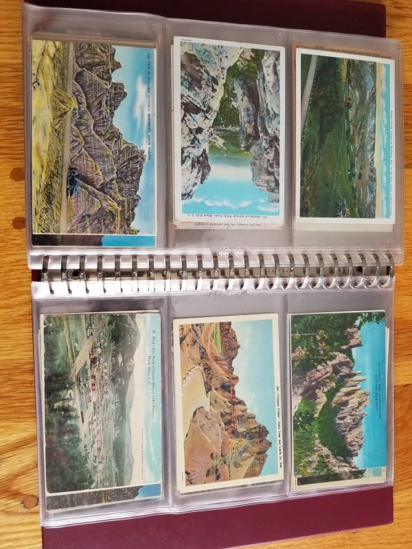 180 Vintage Post Cards in Post Card Binder(HP09)