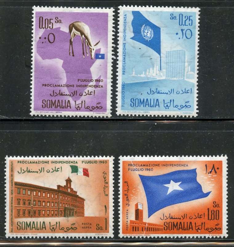 Somalia # 243-4 + C70-1, Mint Hinge. CV $ 4.90