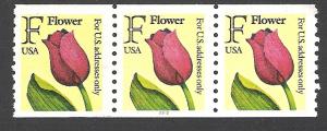 US Cat # 2518 Coil PNC3 - Pl #2222, F & Flower, MNH*-