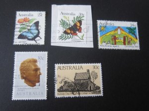 Australia 1983 Sc 875,75A,82,87,89 FU