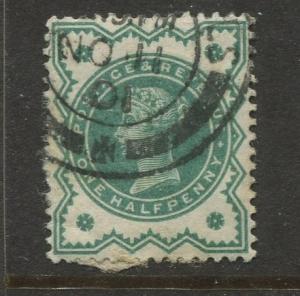 Great Britain  #125  Used 1900 Single 1/2p Stamp