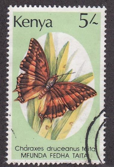 Kenya # 436, Butterflies, Used, 1/3 Cat.