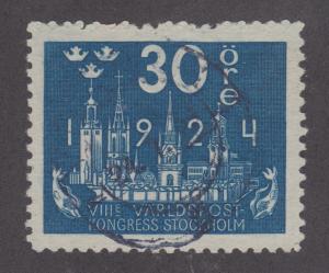 Sweden Sc 202 used 1924 30ö Stockholm Skyline definitive