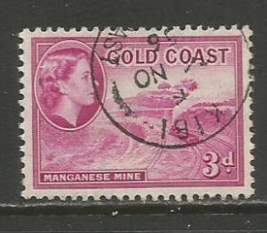 Gold Coast  #153  used  (1953)  c.v. $0.25 