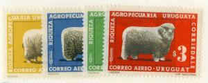 URUGUAY C304-C307 MNH SCV $5.60 BIN $3.00 SHEEP