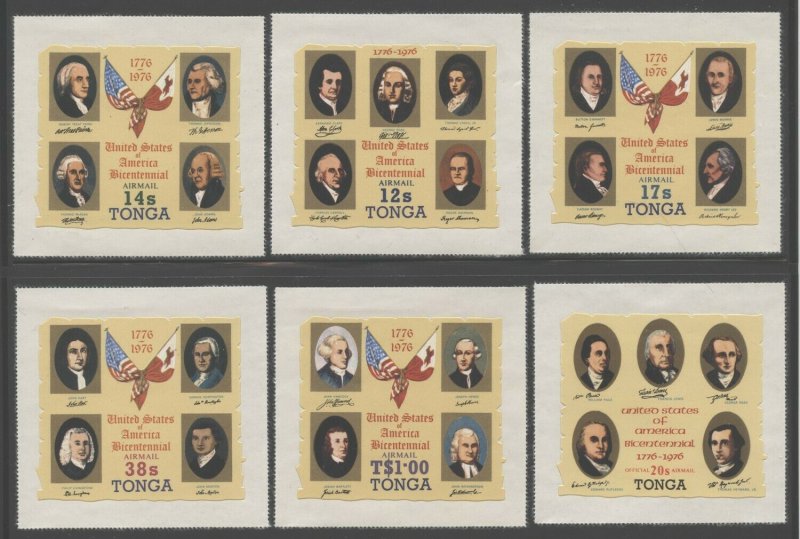 Tonga 1976 American Bicentennial set Sc# 377/CO110 NH