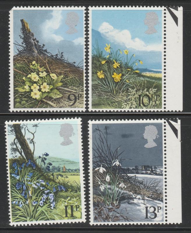 GB 1979 Spring Wild Flowers MNH SG#1079-1082 S1102