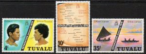 Tuvalu Sc #16-18 Mint Hinged