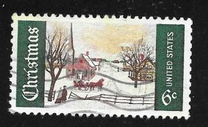 SC# 1384 - (6c) - Christmas, Sunday in Norway, Maine, MNH single