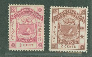 North Borneo #25/27 Unused Single