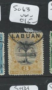 LABUAN  (B0910) 3C TREE   SG 63  VFU 