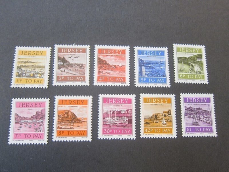 Jersey 1982 Sc J34-40,44-6 MNH