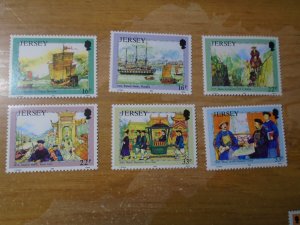 Jersey  #  587-92  MNH