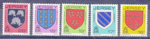 Jersey 1985/1988 Arms Jersey Families New values,  5values NHM