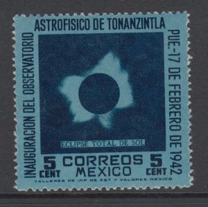 Mexico Sc 775 MNH. 1942 5c Solar Exclipse, Astrophysics Conference