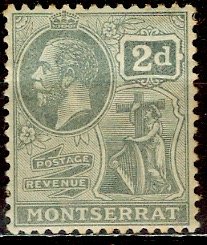 Montserrat; 1922: Sc. # 61; *+/MLH Single Stamp