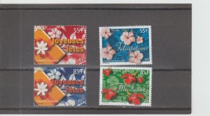 French Polynesia  Scott#  817-820  MNH  (2002 Greetings)