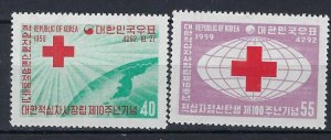 South Korea 295-96 MNH 1959 set (an8028)