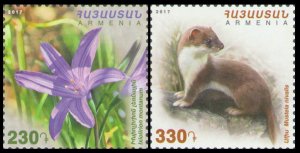 2017 Armenia 1058-1059 Fauna and Flora of Armenia