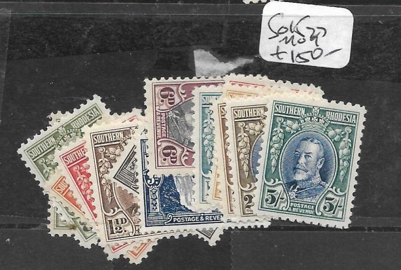 SOUTHERN RHODESIA  (P0412B) KGV SET TO 5/-  SG 15-27  MOG