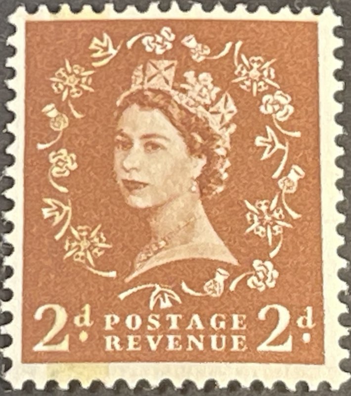 GREAT BRITAIN # 356cp-MINT NEVER/HINGED--BRED-ROWN-SINGLE--PHOSPOR--1959
