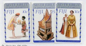 Fiji, Scott #371-73, Mint, Never Hinged complete set