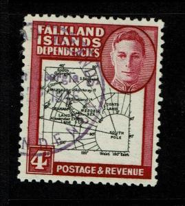 Falkland Islands SG# G5 Used / Broken Arc Variety (See Notes) - S6035