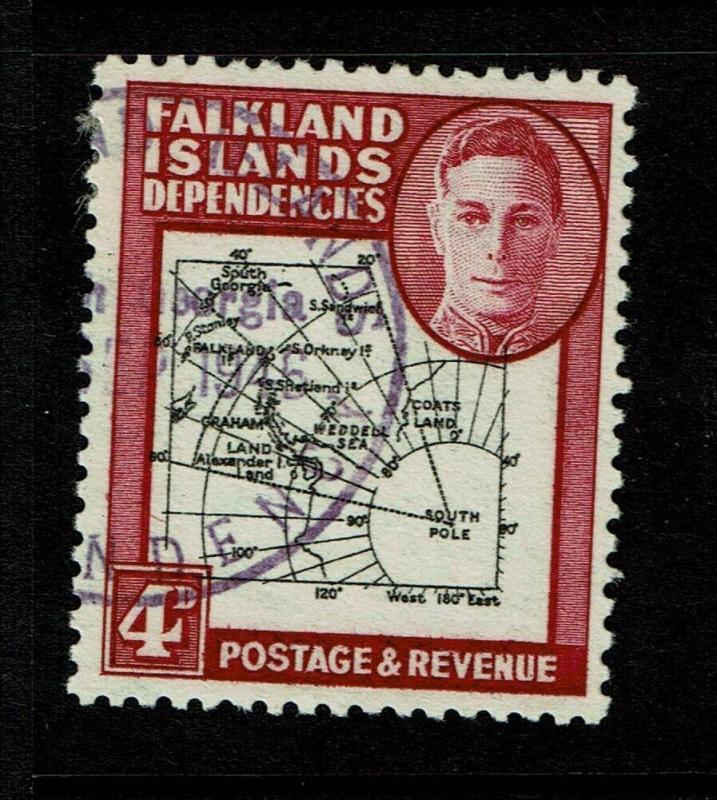 Falkland Islands SG# G5 Used / Broken Arc Variety (See Notes) - S6035