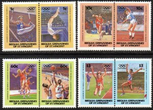 St. Vincent Grenadines - Bequia Sc #170-173 MNH pairs