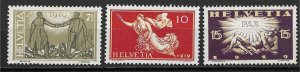 1919 Switzerland 190-2 Peace after World War I C/S mint with gum fault